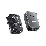 Olcorife PD25W Mini Travel Adapter, Universal Power Adapter with 2 USB-C 1 USB-A, International Plug Adapter, Travel Essentials for US to EU UK AUS (Type-C/G/A/I), 1-Pack