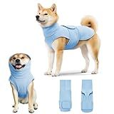 Dog Anxiety Calming Vest Adjustable Turtleneck Thunder Shirt Jacket for Fireworks, Separation, Vet Visits, Pet Hoodie for Large Medium Dogs