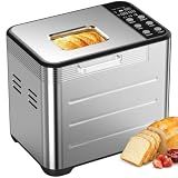 NEWBULIG 21-IN-1 Bread Maker, Automatic Bread Machine, Stainless Steel