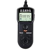 JJC TC-80N3 Intervalometer Timer Remote Shutter Release Time Laspe for Canon EOS R1 R5 Mark II R3 5D Mark IV III II 6D Mark II 7D Mark II 5DsR 1Dx Mark III II 1Ds Mark III 50D 40D & More Canon Cameras
