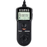 JJC TC-80N3 Intervalometer Timer Remote Shutter Release Time Laspe for Canon EOS R1 R5 Mark II R3 5D Mark IV III II 6D Mark II 7D Mark II 5DsR 1Dx Mark III II 1Ds Mark III 50D 40D & More Canon Cameras