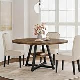 GAOMON 47" Round Dining Table for 4-6 People