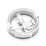 FUPYWP Car iPhone Carplay Cable, Car Charger Cord, USB A to Lightning Cable Fast Charging & Data Transfer for iPhone 14/13/12/11 Pro Max XR XS X 8 7 6 Plus SE Tangle-Free,3ft White