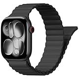 Magnetic Sport Bands for Apple Watch Band 40mm 38mm 41mm 42mm 44mm 45mm 46mm iWatch bands for Women Men,Silicone Loop Strap Wristband for Apple Watch Series 11 10 9 8 7 6 5 4 3 SE 3/2nd Ultra/3/2 49mm