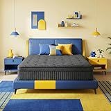 CorePillow King Size Mattress 14 Inch, Medium Firm Hybrid Mattress for Motion-Isolating and Pressure Relief, King Mattress in a Box for Couples & Large Master Bedrooms,CertiPUR-US Certified