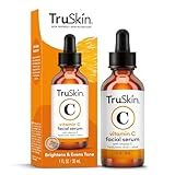 TruSkin Vitamin C Serum For Face – Anti Aging Formula with Vitamin C, Hyaluronic Acid, Vitamin E – Brightening Serum – Improve Appearance of Dark Spots, Tone, Fine Lines & Wrinkles, 1 Fl Oz