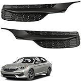 Muooam 1 Pair of Front Bumper Fog Light Cover Left & Right Side Replacement for Accord 2016-2017