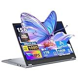 2 in 1 Laptop Computer, 15.6 Inch Convertible Laptop, 16GB DDR4 RAM 1TB SSD Touchscreen Laptop, AMD Ryzen R3 3200U, AMD Radeon, FHD 1920x1080, 360° Rotating Touch Screen, WiFi 5, Backlit Keyboard