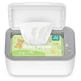 Chefhandy Baby Wipe Warmer, 3-Level Temperature Control, Silent & Even Heating, Large Capacity Wipes Dispenser for Babies & Adults, White