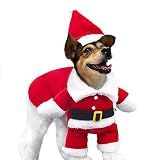 2PCS Christmas Dog Santa Costume Outfit for Small Medium Pet Cat Puppy M