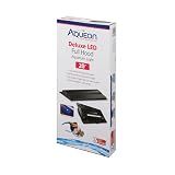 Aqueon LED Deluxe Fish Tank Aquarium Full Hood, Black, 20 Inch