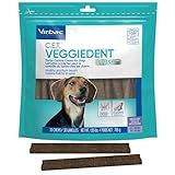 Virbac C.E.T.® VEGGIEDENT® FR3SH® Tartar Control Chews for Dogs with digestive health support, VOHC Approved, Medium 22-66lbs