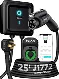 EVIQO Level 2 EV Charger J1772 40A NEMA 14-50 - 240V Wall Charging Station