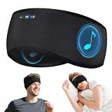 Sleep Headphones Bluetooth 6.0 Headband, 3-IN-1 Sleeping Headband Headphones for Side Sleepers with 20H PlayTime, HD Stereo, Removable and Washable Wireless Headband for Sleeping Sport (Black)