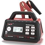 TowerTop 2/10/25 Amp 12V Smart Car Battery Charger, Fully Automatic Battery Maintainer with Engine Start, Auto Desulfator, Battery Repair, Winter Mode, for AGM, STD, Gel, Deep Cycle Batteries