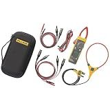 Fluke 393FC Clamp Meter and Solar Test Lead Kit, CAT III 1500 V, IP54-Rated, DC Power Measurements, Fluke Connect Software, 18 inch iFlex, MC4 Test Leads