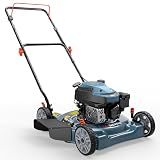 SENIX 20 Inch 144cc Push Lawn Mower Gas 4 Stroke Push Mower 5-Position