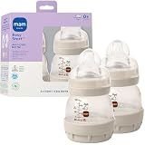 MAM 4.5oz Easy Start Anti-Colic+ Vented Baby Bottle, 0+ Mths, 2 Pk, Unisex