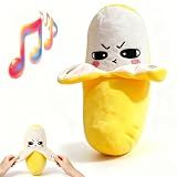Magic Touch Interactive Music Plush Toy, Soft Baby Musical Sensory Toy with Sound, Educational Learning Multiplayer Interactive Play, Birthday for Toddler Kids (Yellow Banana)