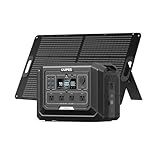 OUPES Mega 1 Solar Generator with Panels Included, 2000W Power Station + 100W Panel, 1024Wh LiFePO4 Battery, Expandable to 5120Wh, APP Control, <20ms UPS for RV, Camping & Home Backup