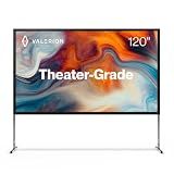 AWOL Valerion 120" Outdoor Projector Screen with Stand – 3-Min Setup, Wheeled Carry Bag, 4K/8K UHD Support, Freestanding, Portable Alloy Frame, 16:9 HD, Lightweight for Camping, Backyard, Home Theater