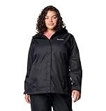 Columbia Womens Arcadia II Waterproof Rain Jacket, Black, Medium