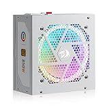Redragon RGPS-850W 80+ Gold 850 Watt Power Supply w/Upgraded ATX 3.1 & PCIe 5.1 Fully Modular, 12VHPWR Cable Included, 100% Japanese Capacitors, Smart ECO Low Noise RGB Fan, Compact 160mm Size