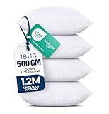 Utopia Bedding Throw Pillows, Decorative 18x18 Pillow Inserts, Set of 4