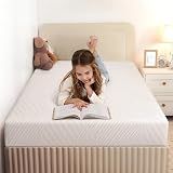 MLILY 8 Inch Twin Mattress for Kids Green Tea Memory Foam Medium Firm