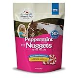 Manna Pro Bite-Size Nuggets Horse Treats, Peppermint Flavor, Tasty Horse Training Treats and Rewards, Small, Easy-to-Chew Equine Treats, Ideal for All Breeds and Ages, 1 lb Resealable Bag
