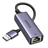 UGREEN USB to Ethernet Adapter, Plug and Play Ethernet Adapter, Aluminium Shell, 1Gbps Gigabit RJ45 to USB 3.0 Network Dongle, Compatible with Nintendo Switch, Laptop, MacBook, Surface Pro, Windows
