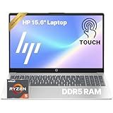 HP Touchscreen Laptop • 15.6 FHD IPS Display • 2026 Edition • AMD Ryzen 5 7520U • 8GB LPDDR5 • 256GB PCIe SSD • Copilot AI • Wi-Fi 6 • Numeric Keypad • Windows 11 • for Business & Student • w/o Mouse