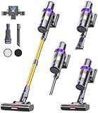 Cordless Vacuum Cleaner, 50KPA Powerful Suction, 70Min Runtime Vacuum Cleaners for Home, Self-Standing Stick Vacuum with Charging Dock Station,Anti-Tangle Brush for Home Pet Hair/Carpet/Hardwood Floor