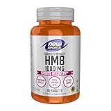 NOW Foods Sports Nutrition, HMB (β-Hydroxy β-Methylbutyrate), Double Strength 1,000 mg, 90 Tablets