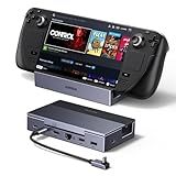 UGREEN Steam Deck Dock 6-in-1 4K@120Hz HDMI 2.1, 100W PD, USB-A & USB C 3.0, Gigabit Ethernet, Dock for Rog Xbox Ally 2025, Steam Deck, ROG Ally, Region Go, MacBook