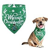 Christmas Dog Bandanas, Reversible Pet Costume Set with Xmas Tree Scarf Bibs, Multi-Theme Patterns for Dogs, Cats, Puppies - Christmas Party Cosplay