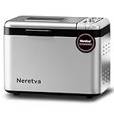 Neretva 3.3LB &15-in-1 Bread Maker Dual Heaters with Auto Nut Dispenser