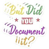 Pack 3 Pcs But Did You Document It Sticker Funny Meme Gift For Project Manager, Technology Developers Waterproof Vinyl Die-Cut Decal for Laptop, Water Bottle, Car, Phone, Notebook, Developers (3 Inch)