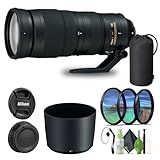 Nikon - AF-S NIKKOR 200-500mm f/5.6E ED VR Super Telephoto Zoom Lens (20058) + Filter Kit + Cap Keeper + Cleaning Kit