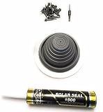 Metal Roof Pipe Boot Flashing Kit- Includes #3 Grey Pipe Boot, Tube of Solar Seal Sealant, (20) 1.5" Metal Roof Screws, and a 1/4 Nut Driver.
