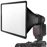NEEWER Flash Diffuser Light Softbox 11" x 8", Universal, Collapsible with Storage Pouch Compatible with Canon Nikon Sony Godox Yongnuo NEEWER speedlight
