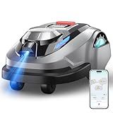 YARDCARE N1600 PRO Wireless Robot Lawn Mower, RTK+Vision Navigation, 0.4 Acre Coverage, APP Smart Control, Multi-Zone Mowing, Ordered Cutting Path, Smart Robot Lawn Mower for Yards