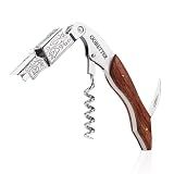 GOBETTER Wine Opener, Professional Corkscrews for Wine Bottles Cap Remover, Manual Wine Key for Home Use, Servers, Waiters Bartenders and Wine Lovers, Classic Rosewood