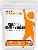 BulkSupplements.com Creatine Monohydrate Powder - 1kg (Pack of 1) | Creatine: Gluten Free, 5g per Serving, (2.2 lbs)