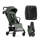 Mompush Nexis Carbon Fiber Lightweight Travel Stroller, Carry-On, Forest