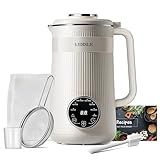 KIDISLE 8 in 1 Nut Milk Maker Blender, 32oz Homemade Soy, Almond, Oat, Coconut, Plant Based and Non Dairy Beverages, Automatic Soybean Machine With Delay Start/Keep Warm/Boil Water, Cream
