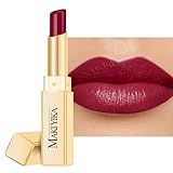 MAKI YIKA Moisture Dark Berry Lipstick for Women Hydrate Lip Gloss for Dry Cracked Lips Weightless Glossy Lip Color Juicy Finish,MA049 Blush Berry