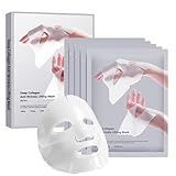 ONMYLOVIN 5 Pack Deep Collagen Face Mask, Bio-Collagen Korean Overnight Hydrogel Mask, Anti Wrinkle Firming Lifting Korean Collagen Films for Improve Skin Elasticity, Firming And Moisturizing