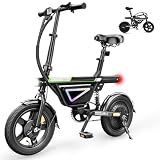 AYOLNY Foldable Electric Bike for Adults, 1000W Peak Motor 14" Tire Ebike