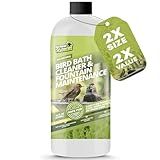 16oz Bird Bath Cleaner, Cleans 80 Gallons of Water, Ideal Fountain Cleaner Safe for Birds, Bird Bath Fountains Clarifier, Liquid Birdbath and Fountain Maintenance, Promotes Clean & Clear Water